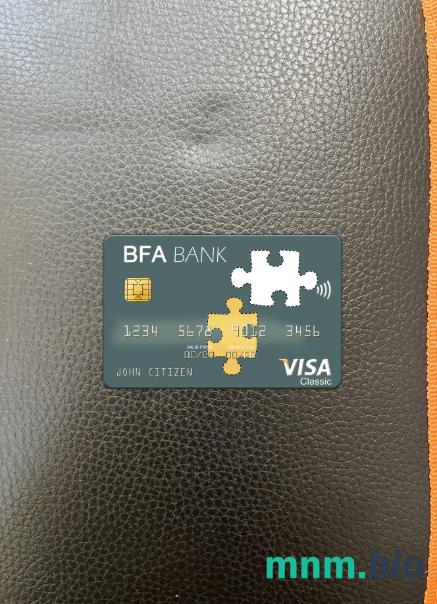 Angola Banco de Fomento wygląd zdjęcia karty wizowej skan PSD + zdjęcie